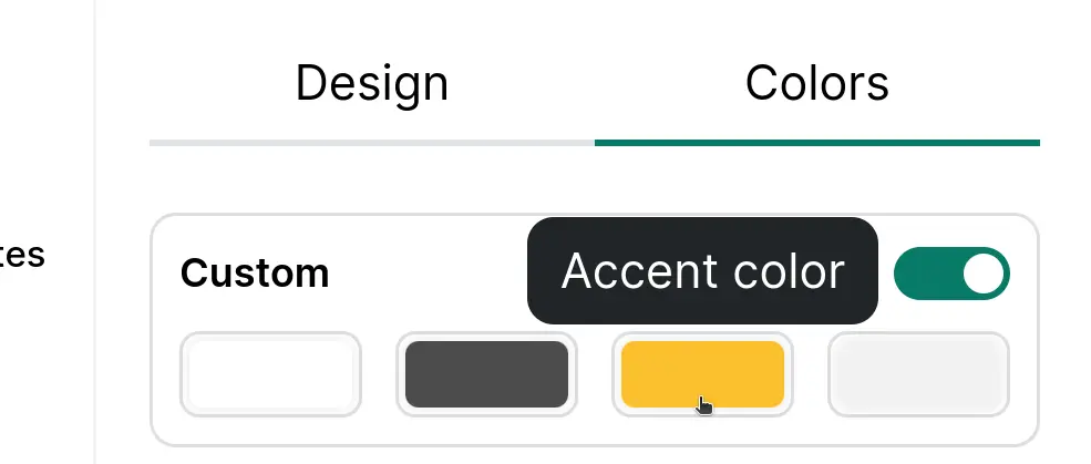 Custom color Accent