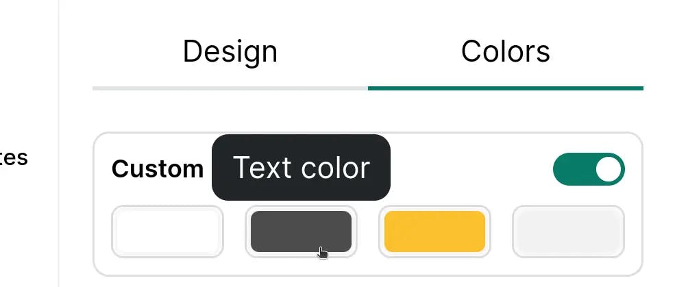 Custom color Text