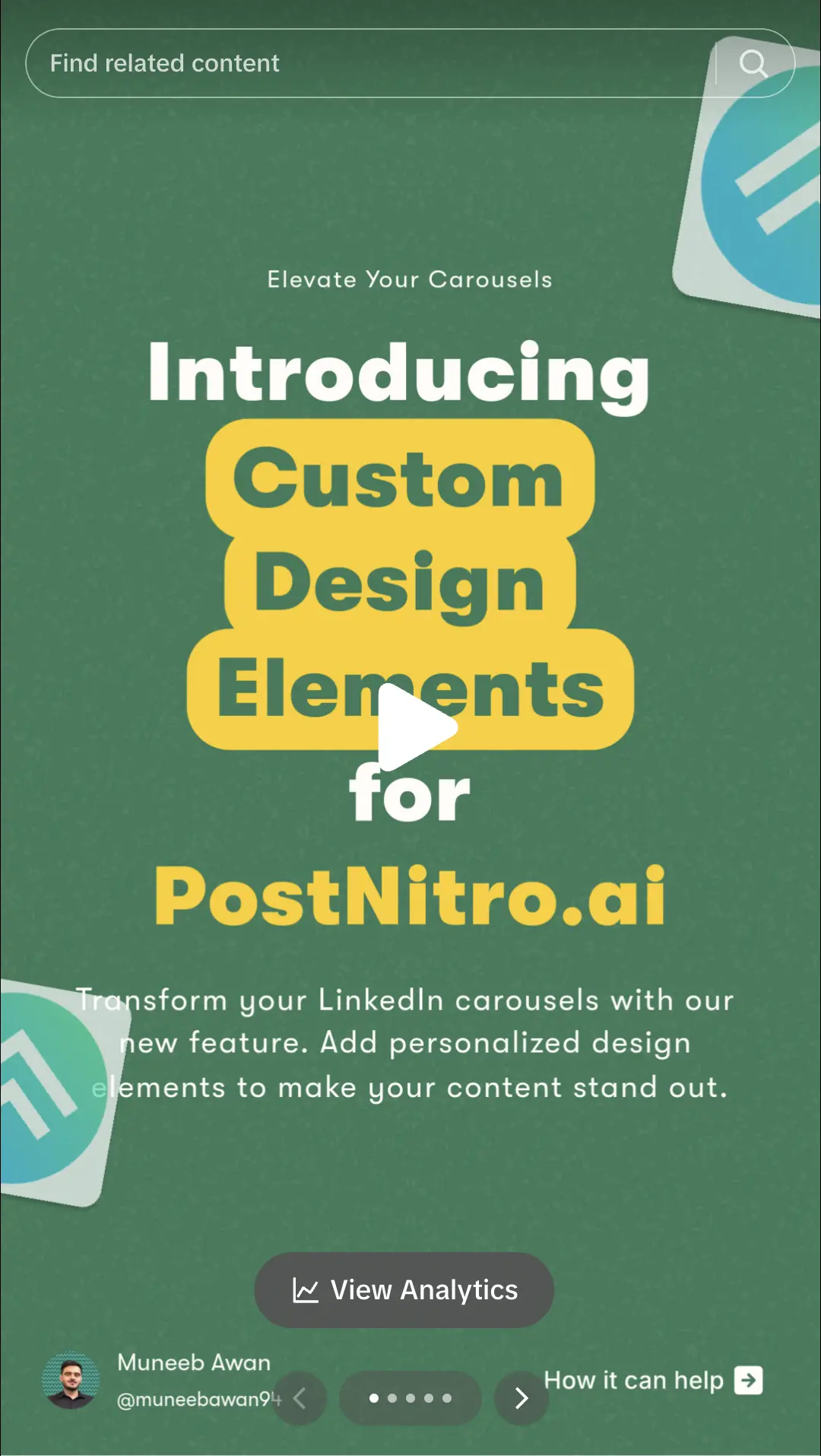 Social carousel example for tiktok